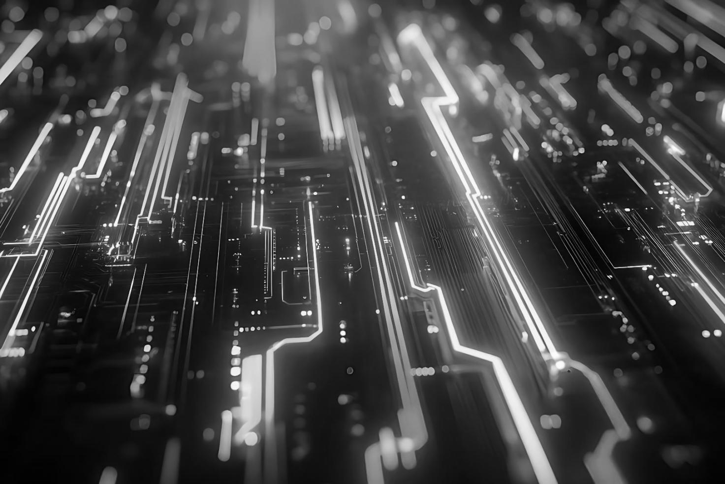 Moderne Fertigungsumgebung mit KI-gestützter Überwachung und Steuerung