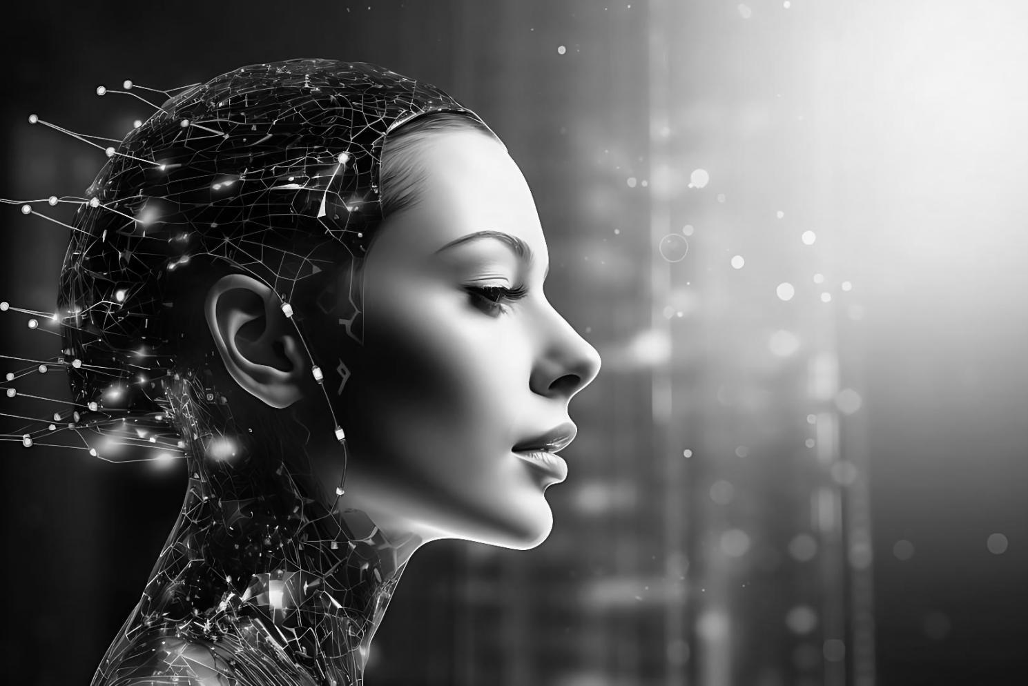 Moderne Fertigungsanlage mit vernetzten Systemen